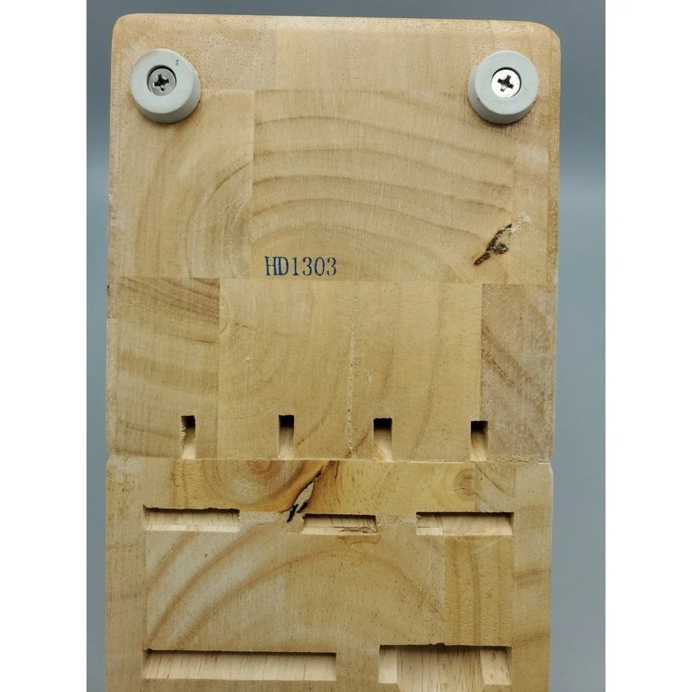 Wusthof 13 Slot Solid Hardwood Knife Block Blonde Light  HD1303‎ Countertop READ
